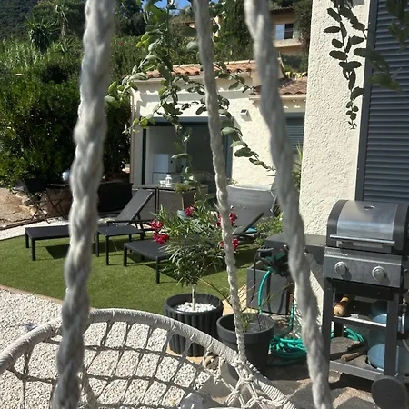 Petit Havre De Paix Avec Jacuzzi Luxe & Jardin Privatif Zen Quarto em Acomodações Particulares Cavalaire-sur-Mer